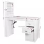 Cosmetic table 310 with cassette absorber, white, right-hand side