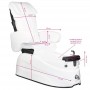 PEDICURE SPA ARMCHAIR AS-122 WHITE WITH MASSAGE FUNCTION