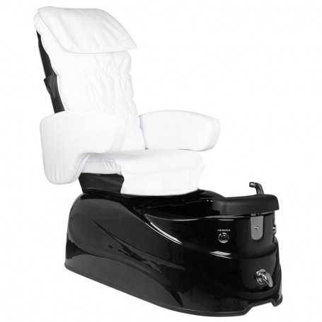 PEDICURE SPA ARMCHAIR AS-122 WHITE AND BLACK WITH MASSAGE FUNCTION