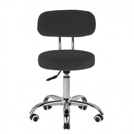 COSMETIC STOOL FOR PEDICURE A-007 BLACK (Black)