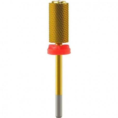 Tungsten carbide nail drill bit with crystal