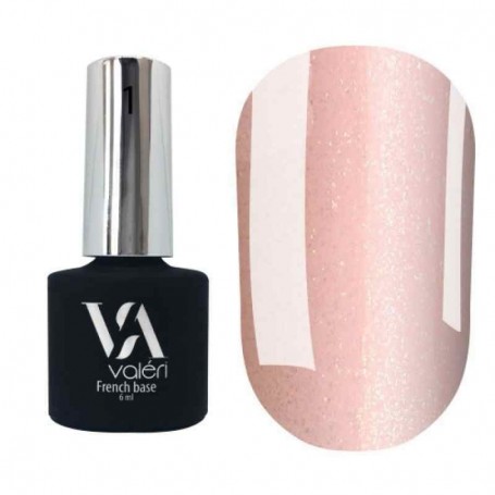 Camouflage French Base №1 VALERI (light pink with golden micro-shine)