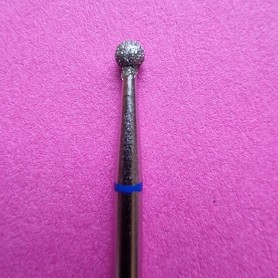 Фреза алмазная "Шар" Ø2.5 mm, Бор с алмазной головкой средней зернистости "Medium"