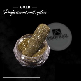 Šviečiantis pigmentas nagams "Gold"