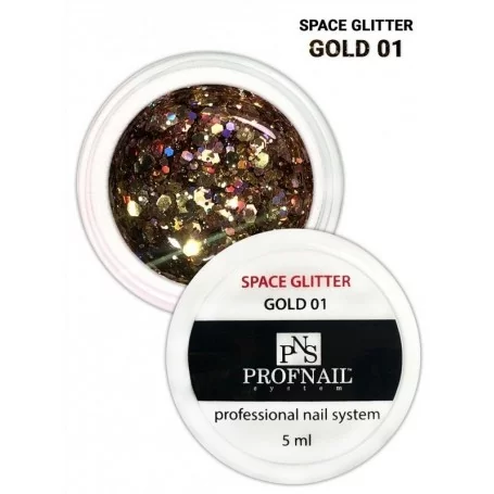 Space glitter PNS 5ml Gold