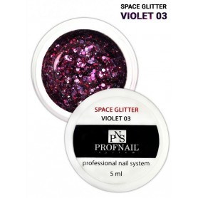 Geel glitteriga PNS 5ml Violet
