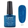 221 Bright Blue Pearl 7.3ml Canni Soak Off UV LED Nail Gel Polish
