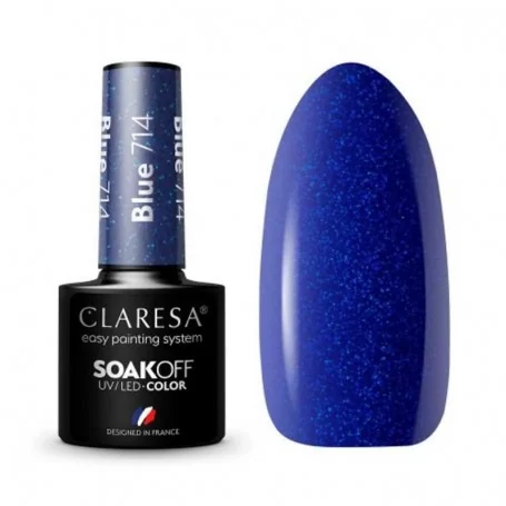 BLUE 714 CLARESA / Soakoff UV/LED Gel, 5 ml