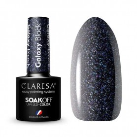 Galaxy Black CLARESA / Żelowy lakier do paznokci 5 ml