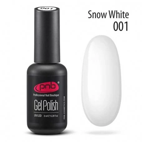 001 SNOW WHITE PNB / Nagų gelis-lakas 8ml
