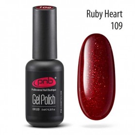 PNB 109 RUBY HEART / Гель-лак для ногтей 8мл