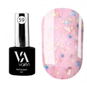 Valeri Base Potal №059 (pink with multi-colored potal), 6 ml