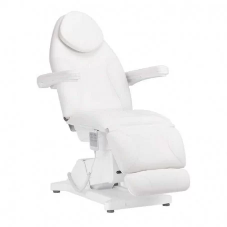 Elektryczny fotel kosmetyczny „Sillon Basic” 3 silniki biały
