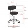 COSMETIC STOOL FOR PEDICURE A-007 BLACK