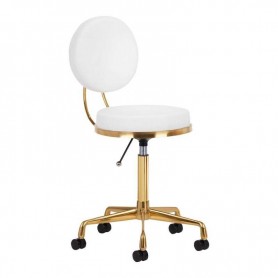 COSMETIC STOOL H5 WHITE GOLD