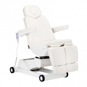 Azzurro 873 balta elektrinė besisukanti grožio kėdė su pediatrija