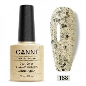 188 Gold Tinsel Canni Gel Lacquer 7.3ml