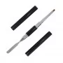 Double-sided brush, spatula, knurl for acrylic gel 8mm No. 2