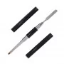 Double-sided brush, spatula, knurl for acrylic gel 8mm No. 2