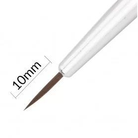Brush for decorating MollyLac plastic silver 10mm No. 00