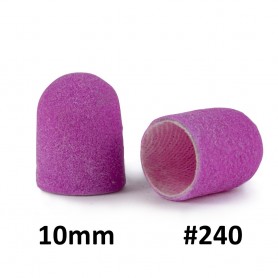Pedicure tips 10 mm gradation 240 - 10 pcs Purple