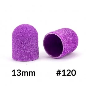 Pedicure tips 13 mm gradation 120 - 10 pcs Purple
