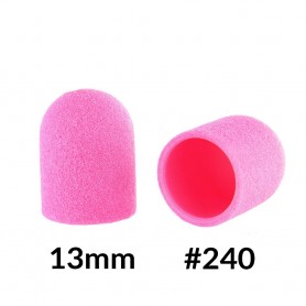 Pedicure tips 13 mm gradation 240 - 10 pcs Pink
