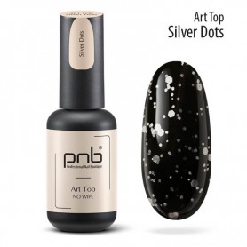Art Top PNB, Silver Dots, No Wipe, 8 ml