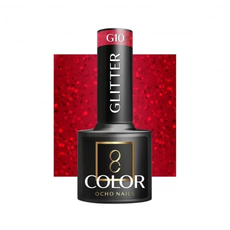 OCHO NAILS Glitter G10 UV Gel nail polish -5 g