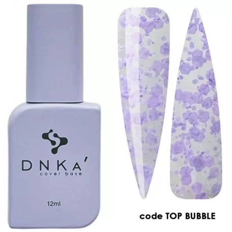DNKa Top Bubble (läpinäkyvä violeteilla hiutaleilla), 12 ml