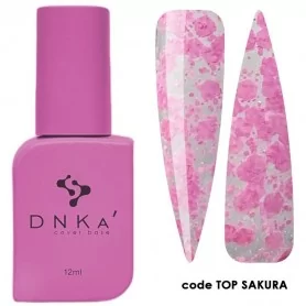 DNKa Top Sakura (skaidrus su rausvais dribsniais), 12 ml