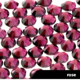 Glass nail rhinestones SS3 Rose 50 pcs.
