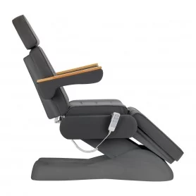 Elektrinė kosmetinė kėdė SILLON Lux 3 varikliai, pilka, pilkas pagrindas