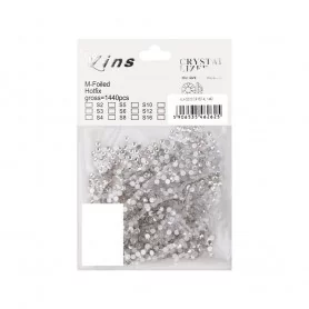 Glass nail rhinestones SS10 Crystal 1440 pcs per package