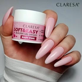Claresa builder gel Soft & Easy gel baby pink 90g