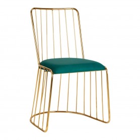 Бархатное кресло QS-M00 золотисто-зеленый