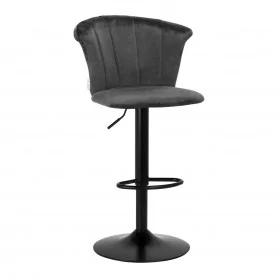 4Rico bāra krēsls QS-B801 Grey Velvet