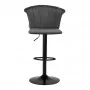 4Rico Барный стул QS-B801 серый бархат
