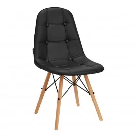 4Rico skandinaavinen tuoli QS-185 eco leather musta