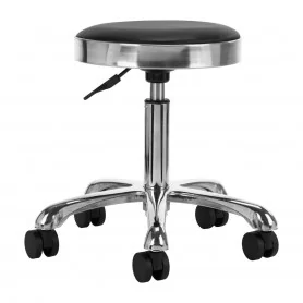 Cosmetic stool M-1639 silver and black