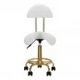 Cosmetic stool 6001-G gold - white
