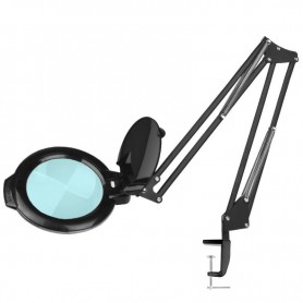 MOONLIGHT 8012/5" LED SMD 5D лампа с увеличительным стеклом для столешницы чёрная