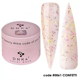 0061 DNKa Cover Base 30 ml (light pink with sprinkles)