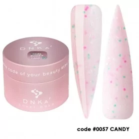 0057 DNKa Cover Base 30 ml (pink with green and pink sprinkles)
