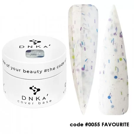 0055 DNKa Cover Base 30 ml (white with multicolored patina)