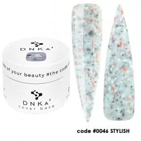 0046 DNKa Cover Base 30 ml (milky sky with multicolored tint)