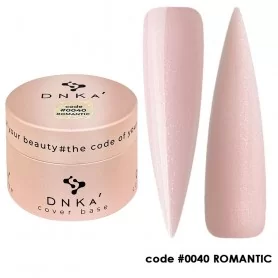 0040 DNKa Cover Base 30 ml (creamy pink with silver shimmer)