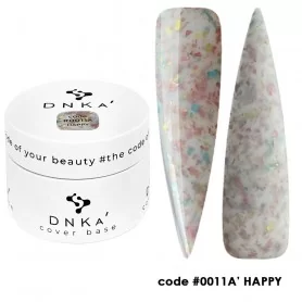 0011a DNKa Cover Base 30 ml (milky with multicolored tint)