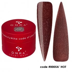 0005A DNKa Cover Base 30 ml (brown-burgundy, reflective)