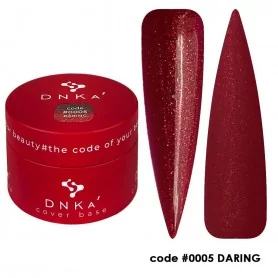 0005 DNKa Cover Base 30 ml (wine with gold and red shimmer)